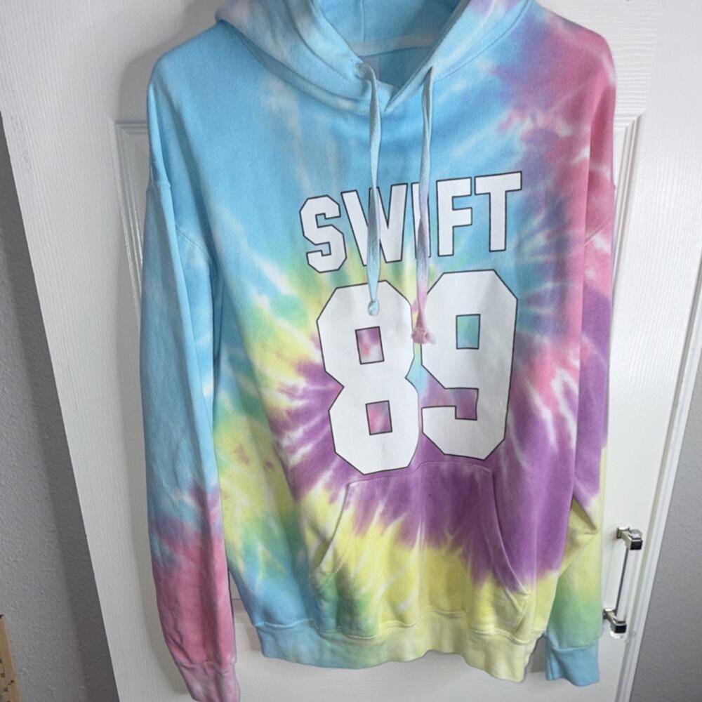 Colortone Swift 89 Tie-Dye Hoodie Multicolor 80% Cotton Men's Size L